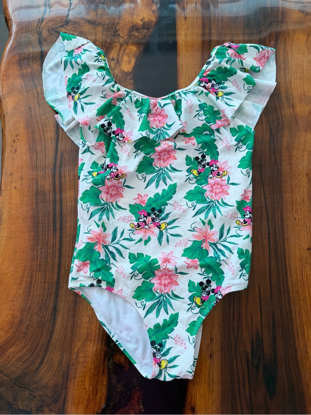 Janie and Jack Disney Minnie & Mickey tropical one piece swimsuit size 8